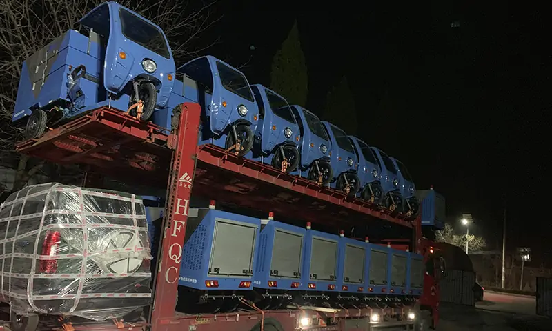 小型高壓清洗車發貨實拍！助力北京環衛，共建美好生活環境！