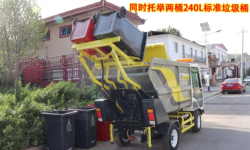 節(jié)假日期間，使用后裝式垃圾清運(yùn)車解決物業(yè)商業(yè)街道及商業(yè)街道垃圾清運(yùn)問題